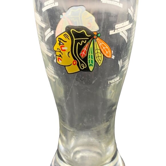 Chicago Blackhawks Mini Pilsner Shot Glass - 2 oz - Retro Throwback Vintage - Picture 5 of 5